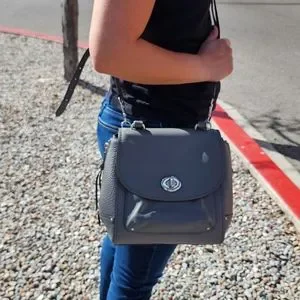 Coach Heather Grey Backpack/Crossbody s-l400.jpg main image 3